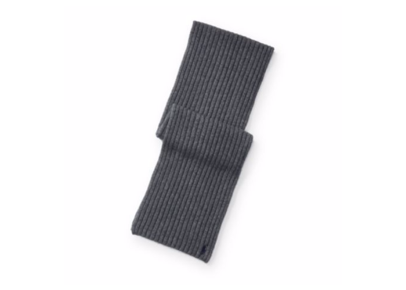 Wide-Rib Cashmere-Wool Scarf