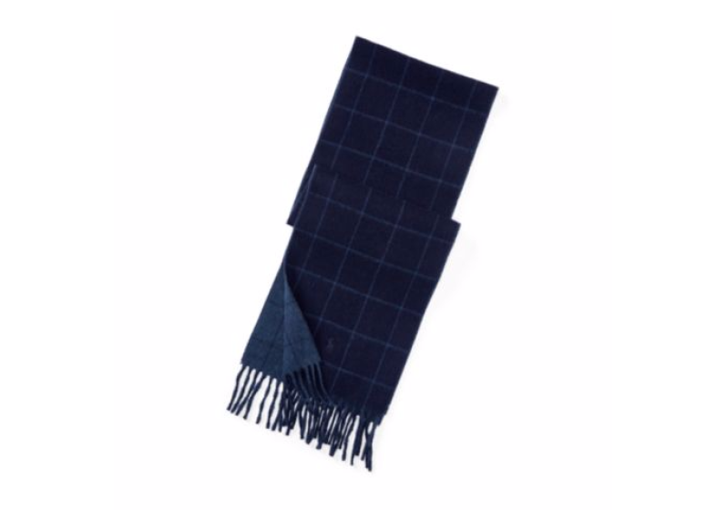 Reversible Windowpane Scarf