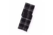 Reversible Plaid Wool Scarf