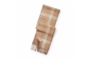 Reversible Plaid Wool Scarf