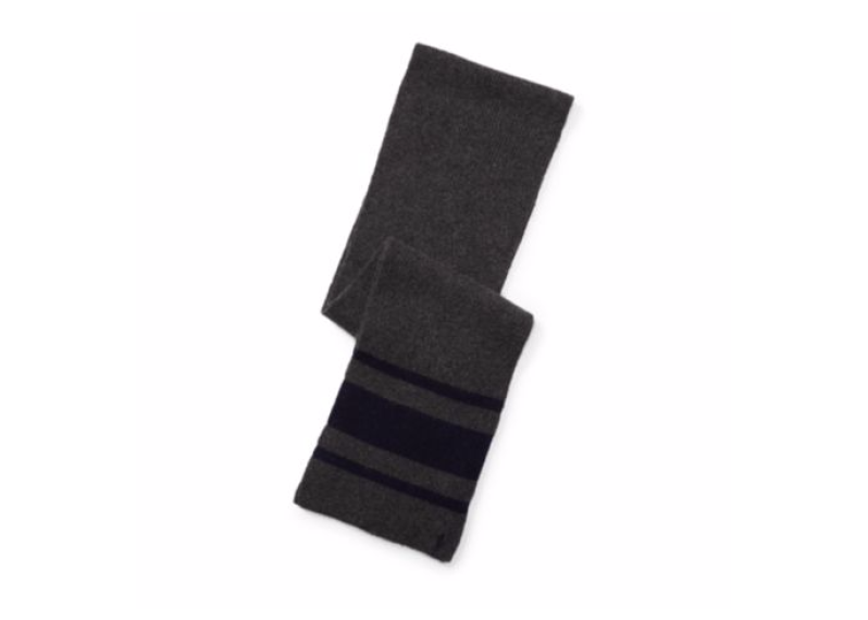 Rugby-Stripe Wool-Blend Scarf