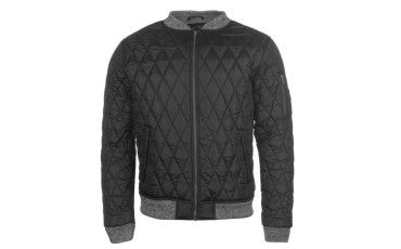 Quilted Bomber Jacket