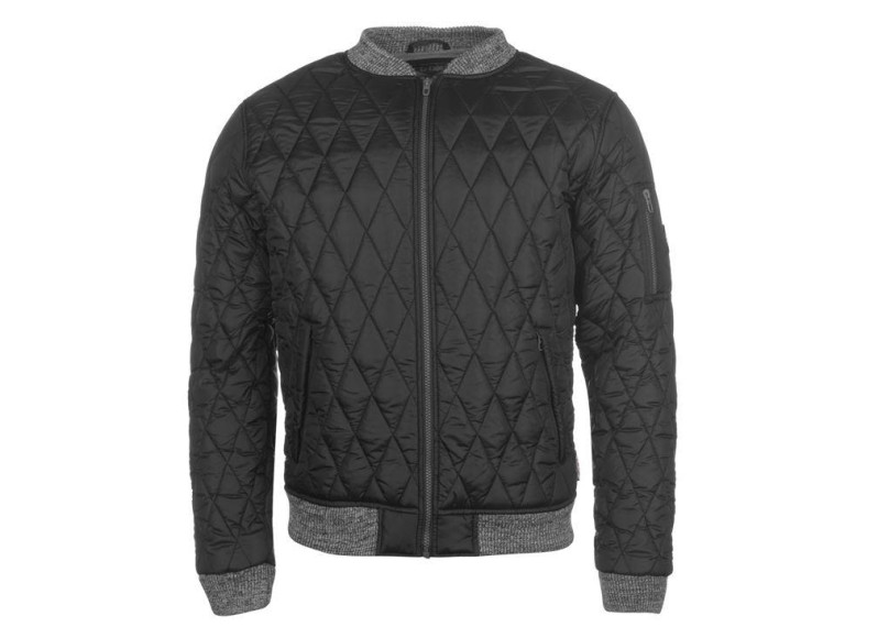 Quilted Bomber Jacket