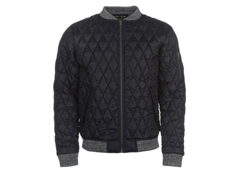 Quilted Bomber Jacket