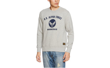 INC PRINT CREW SWEAT ALPHA FORCE