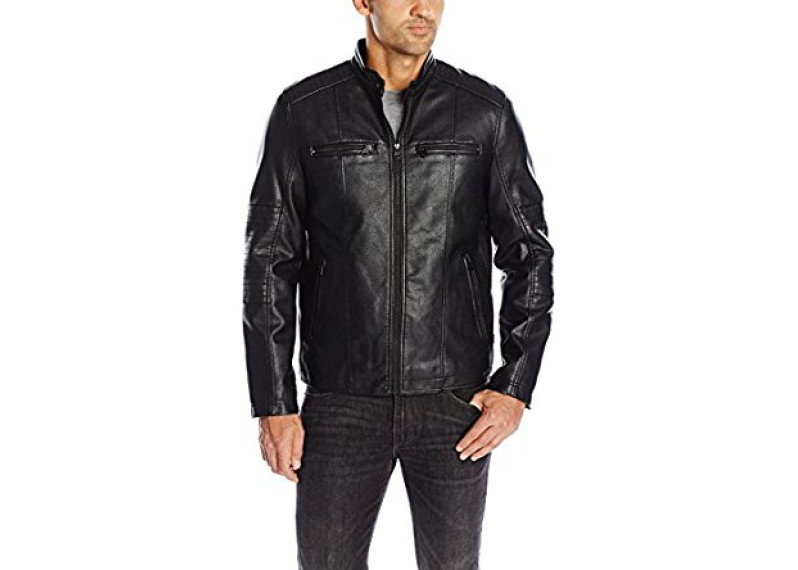 Rugged Cow Faux Leather Cut Racer