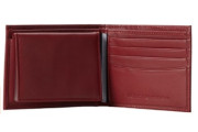 Leather Dore Passcase Billfold Wallet with Removable Card Holder