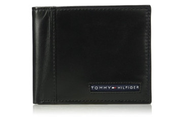 RFID Blocking 100% Leather Passcase Bifold Wallet