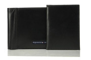 RFID Blocking 100% Leather Passcase Bifold Wallet