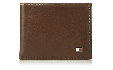 RFID Blocking 100% Leather Passcase Bifold Wallet