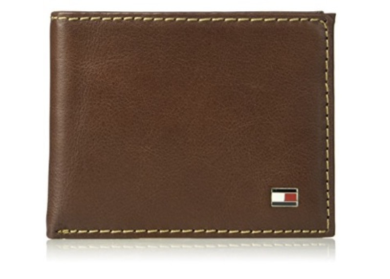 RFID Blocking 100% Leather Passcase Bifold Wallet