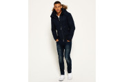 Microfibre Fur Hooded SD-Windbomber Jacket (Men)