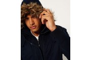 Microfibre Fur Hooded SD-Windbomber Jacket (Men)