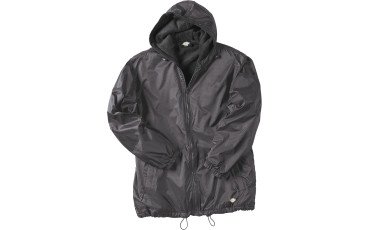 Fleece Lined Hooded Nylon Jacket