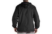 Fleece Lined Hooded Nylon Jacket