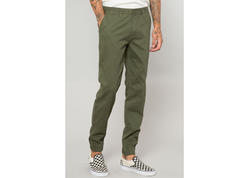 MILITARY GREEN CHINO JOGGERS