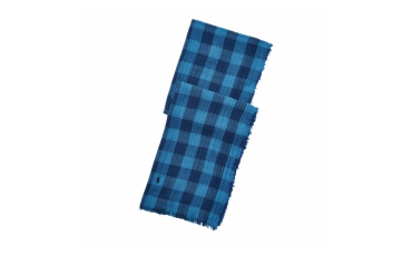 Indigo Buffalo Plaid Scarf