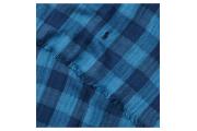 Indigo Buffalo Plaid Scarf