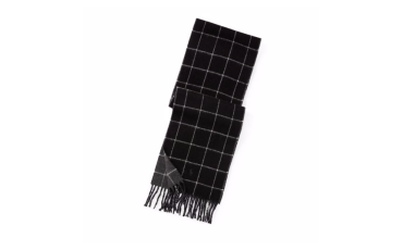 Reversible Windowpane Scarf