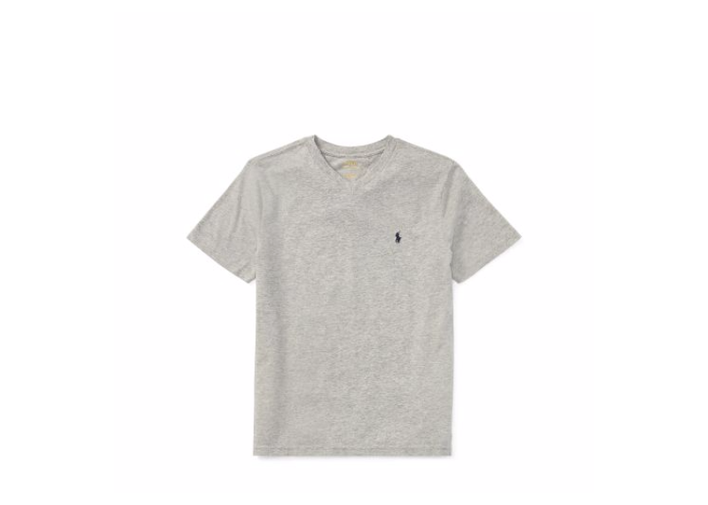 Cotton Jersey V-Neck T-Shirt