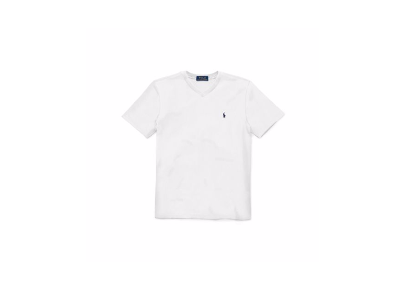 Cotton Jersey V-Neck T-Shirt