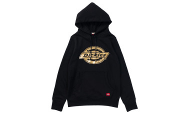 Logo Gold Foil Print Pullover Parka