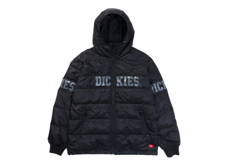 Logo print down jacket