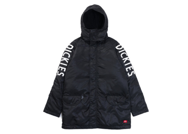 Logo print down jacket