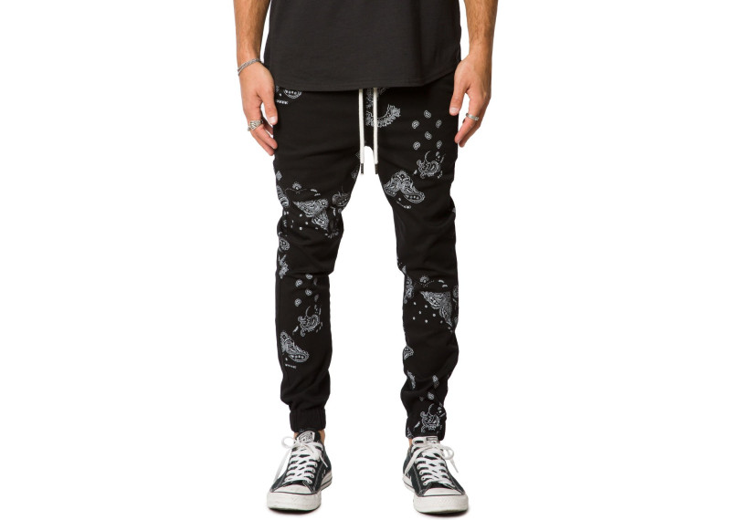 PAISLEY STRETCH TWILL JOGGER