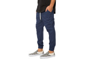 NAVY STRETCH TWILL JOGGERS