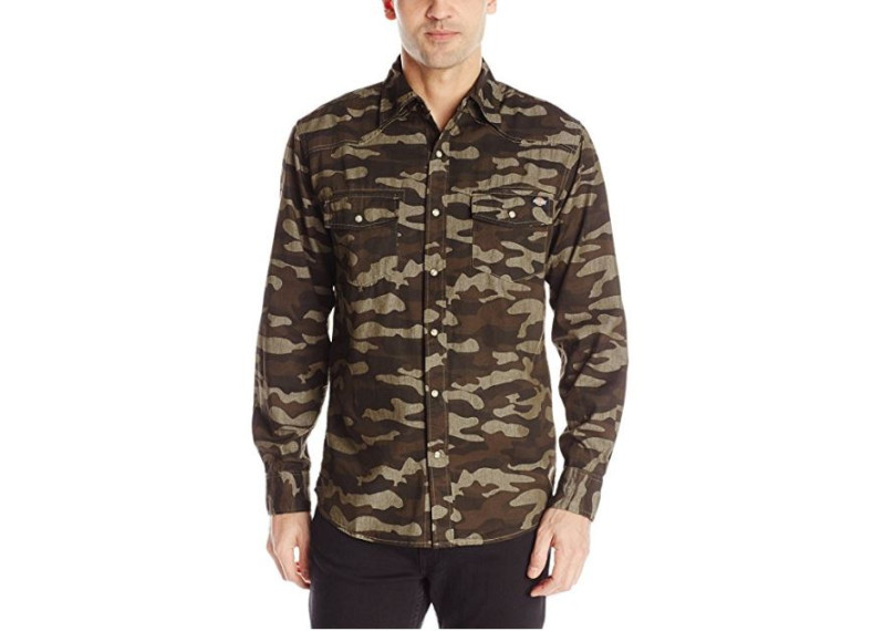 Long Sleeve Western Camo