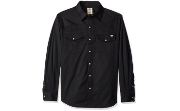 Long-Sleeve Western Twill Shirt