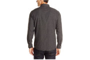 Long Sleeve Brushed Flannel Solid Western Shirt