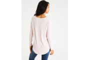 SOFT & SEXY PLUSH LACE-UP V-NECK SWEATSHIRT