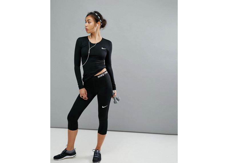 Nike Pro Training Capri Legging In Black