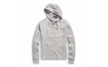 Waffle-Knit Cotton Hoodie