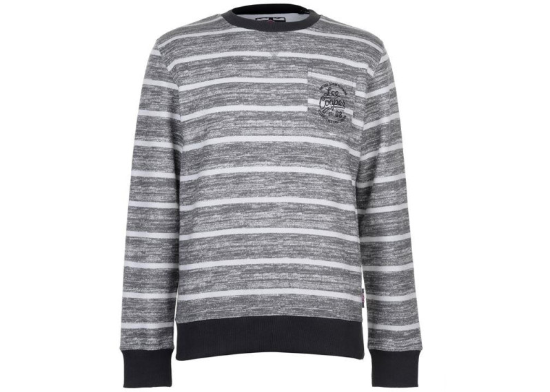 Textured AOP Crew Sweater