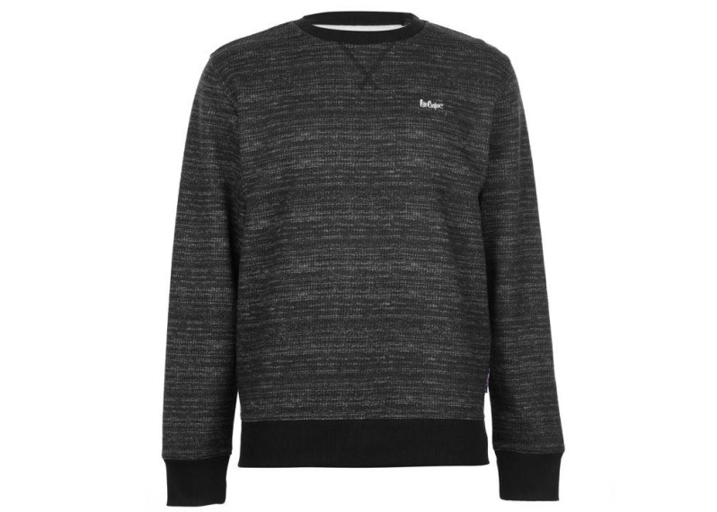 Textured AOP Crew Sweater