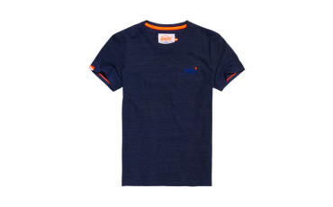 Orange Label Vintage Embroidery T-shirt -atlantic navy grit