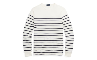 Striped Cotton Jersey Pullover