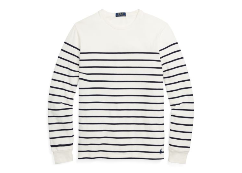 Striped Cotton Jersey Pullover