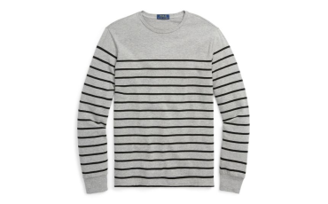 Striped Cotton Jersey Pullover