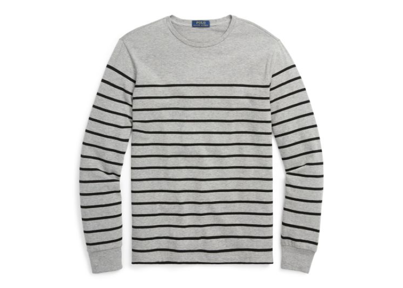 Striped Cotton Jersey Pullover