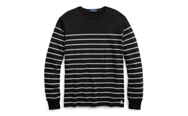 Striped Cotton Jersey Pullover