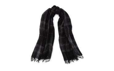 Lightweight Plaid Wool Scarf