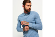 Tailored Long Sleeve Indigo Slim Shirt