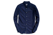 Tailored Long Sleeve Indigo Slim Shirt