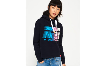 International Crop Hoodie