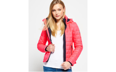 Hooded Box Quilted Fuji Jacket