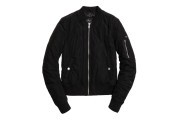 Quilted Utility Bomber Jacket